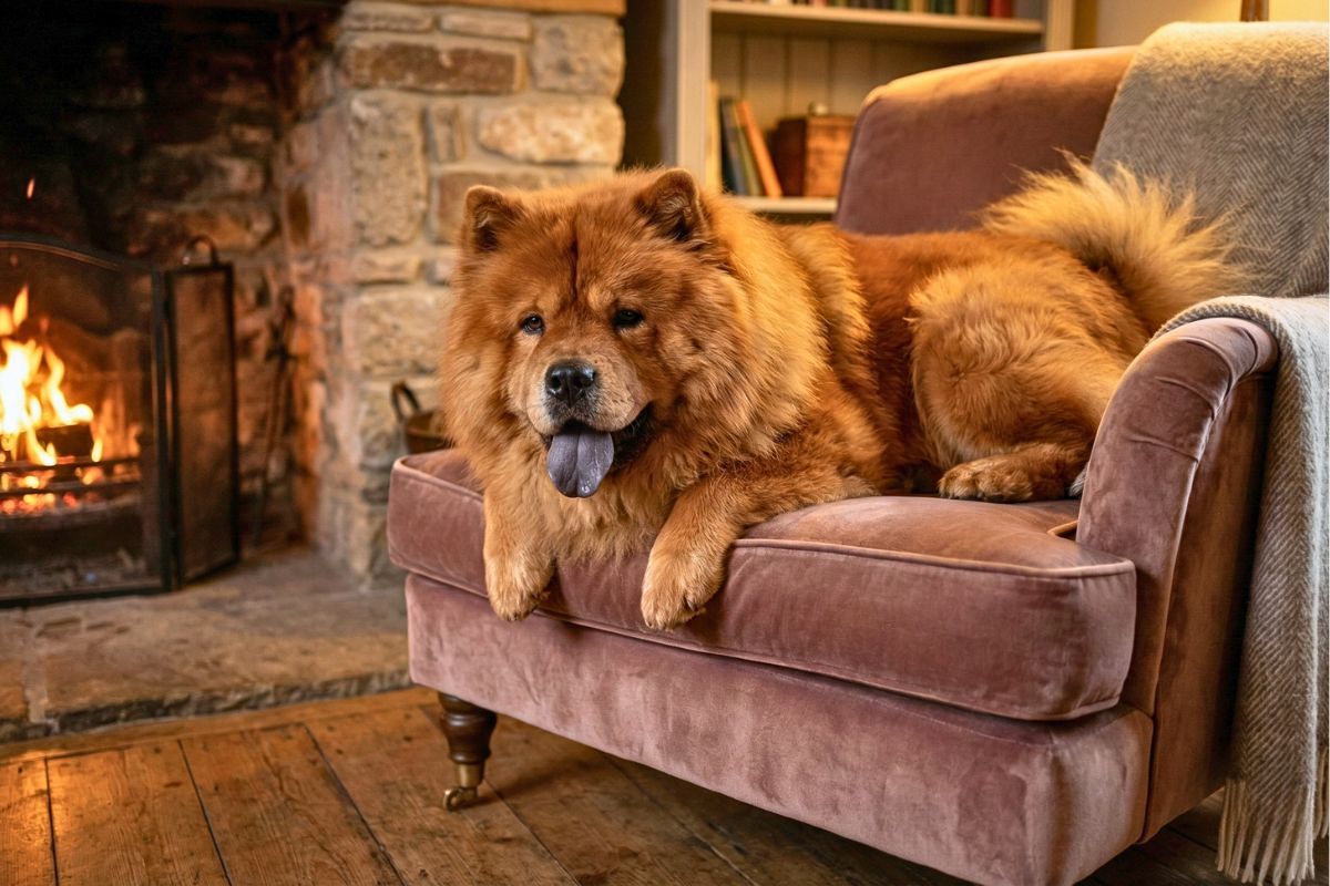Chow Chow dog with distinctive appearance and breed traits