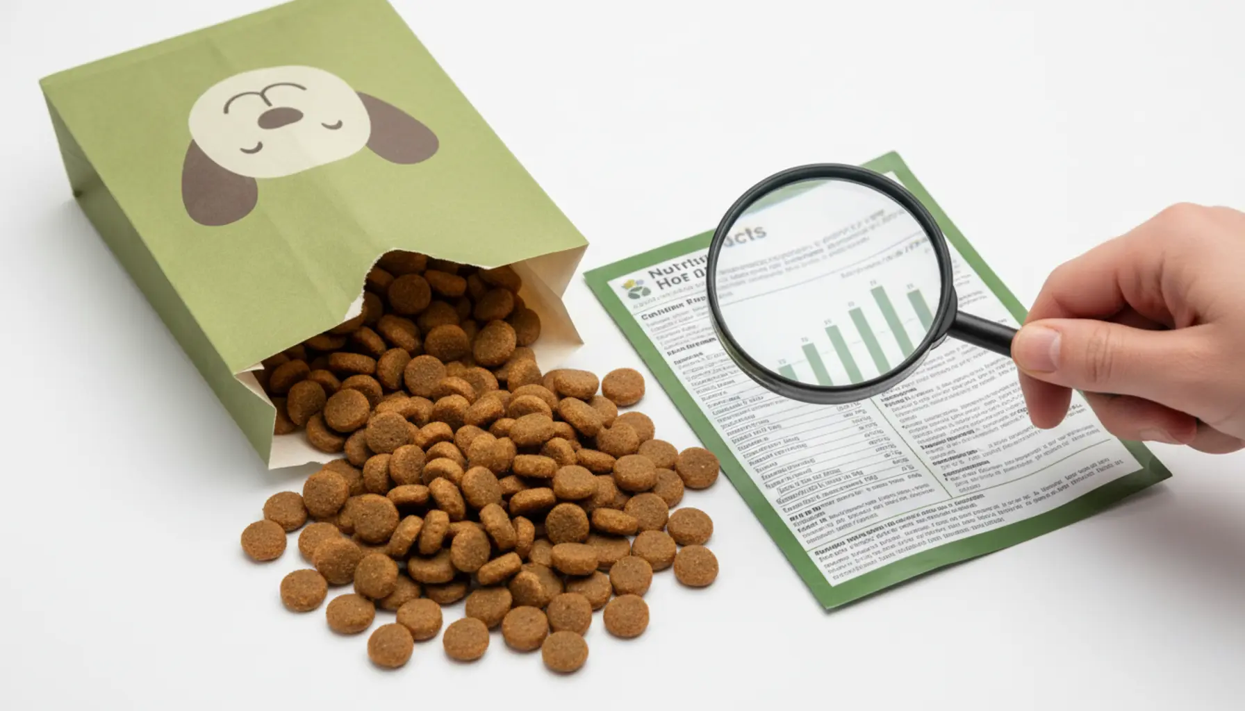 How to read dog food labels, nutritional values of dry and wet food