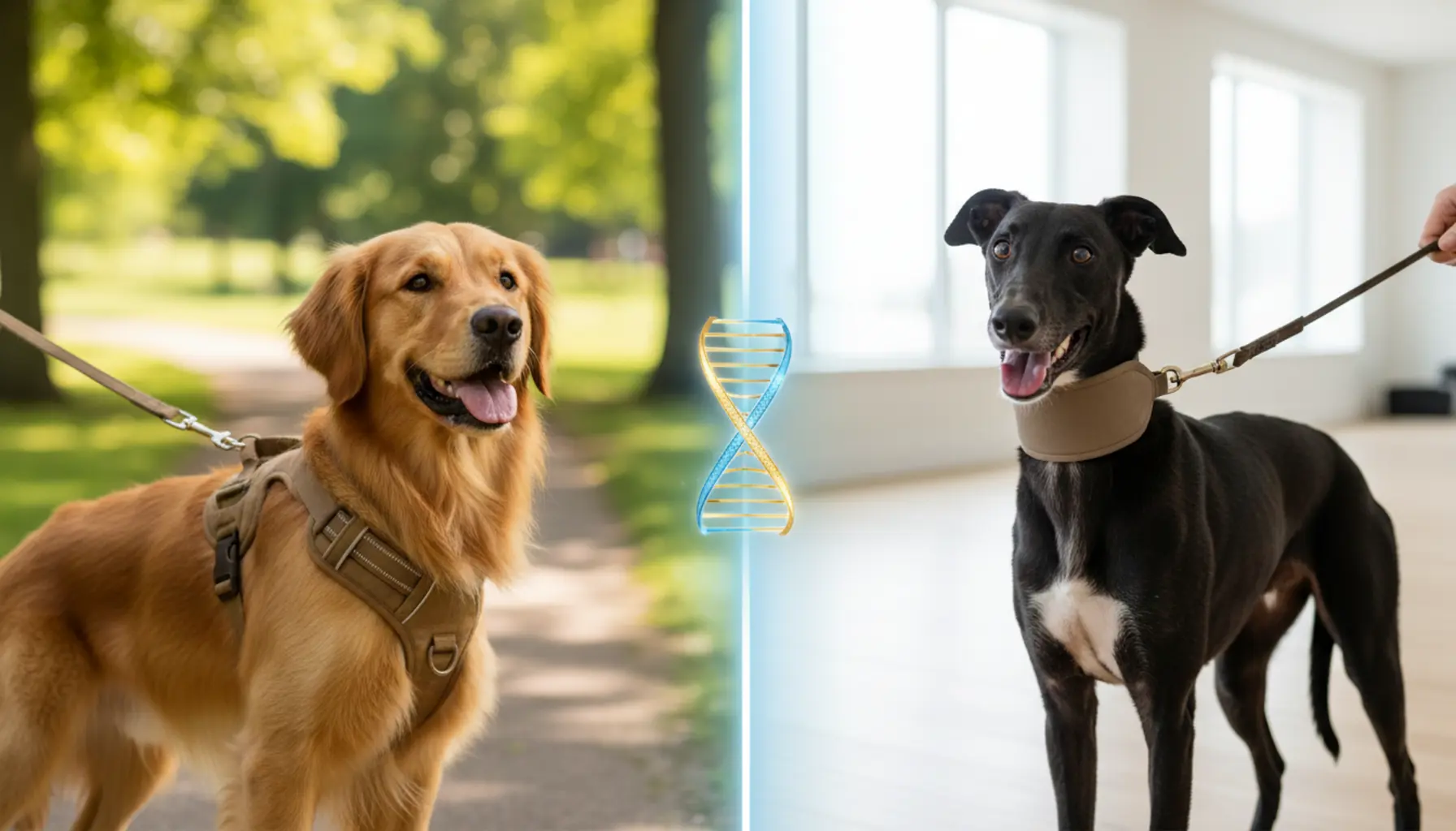 Collar or harness for a dog, comfort, choosing an accessory for walks