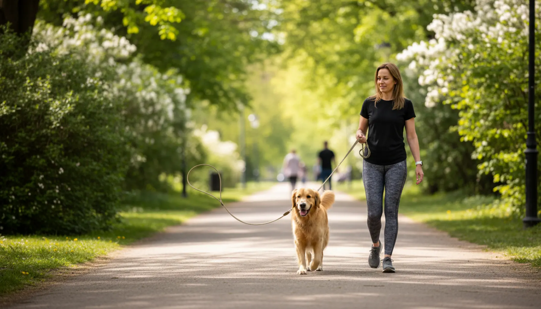Teaching a dog a loose leash improves walks and builds a relationship